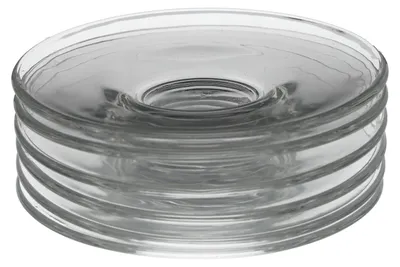 Produktbild von 6x Rastal Glas Untertassen Für Espresso Tasse Piattino transparent