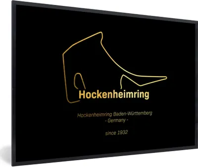 Produktbild von MuchoWow® Gerahmtes Poster Deutschland - Formel 1 - Rennstrecke 60x40 cm - Poster mit Schwarzem Bilderrahmen Wandposter Rahmen Foto Bilder - Printing - Wanddeko Schlafzimmer