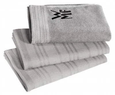 Produktbild von WMF Profi Select 3-teiliges Küchenhandtuch-Set, 100% Baumwolle