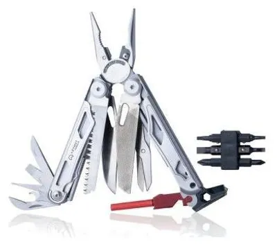 Image de AZYMUT Giewon FS Multitool - Allume-feu - 19 outils - allume-feu + sifflet + étui de ceinture (H2038A)