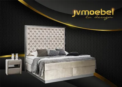 Produktbild von Boxspringbett Bett 2x Nachttisch 3 tlg. Schlafzimmer Set Möbel Luxus Betten Neu