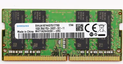 Produktbild von Samsung M471A2K43CB1-CRC, 16 GB, 1 x 16 GB, DDR4, 2400 MHz, 260-pin SO-DIMM
