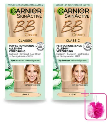 Produktbild von 2 x Garnier SkinActive BB Cream Classic Light 5-in-1 Pflege 50 ml - Sparpackung - 2 Stücke