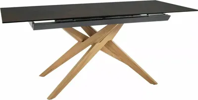 Zdjęcie produktu dla Stół rozkładany LORETO CERAMIC 180(230)x90 brązowy mat/dąb