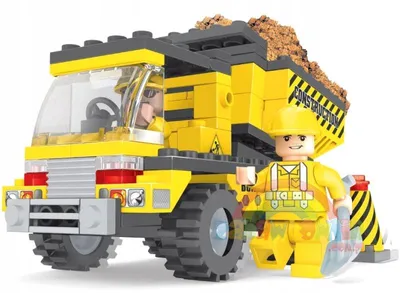 Produktbild von Dromader 29401 Bausteine Kipper Baufahrzeug 115 Teile