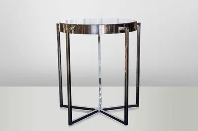 Obrázok produktu pre Casa Padrino Art Deco Bočný stolík čierny kov / mramor 65 x 65 cm- Secesný stôl - Nábytok Kvetinový stôl
