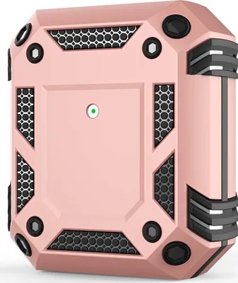 Produktbild von Mobigear Armor  Apple AirPods 2 Stoßfeste Hardcase Hülle - Roségold