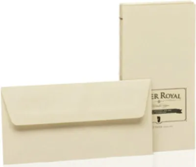Produktbild von Rössler Papier - Paper Royal - Briefumschlagpack 20/DL m. Sf., chamois - Liefermenge 1 Stück