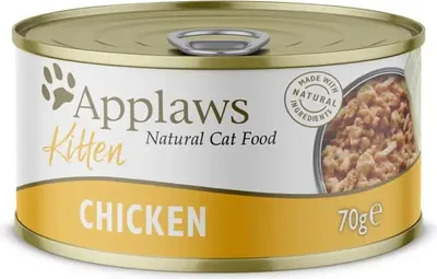 Productafbeelding van APPLAWS Kattenvoer, natvoer voor kittens, kipfilet, 24 x 70 gram