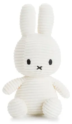 Produktbild von Miffy Cord-Plüschfigur (weiß, 50cm) Kuscheltier Stofftier Hase Plüschtier