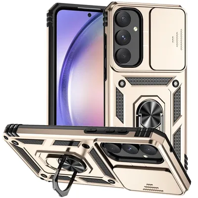 Produktbild von König Design Hülle kompatibel mit Samsung Galaxy A55 5G Kunststoff Soft Handyhülle - Handy Case Gold
