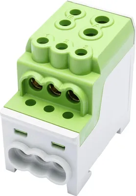 Obrázek produktu pro SIMET Distribuční blok Al/Cu SDB 200 80030 SIMBLOCK zelený
