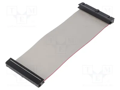 Image de 1 câble plat avec connecteurs, dimensions 40x2, épaisseur du câble plat : 1,27 mm, modèle FC40150-0. Câble plat avec