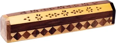 Immagine prodotto di Bruciatore Di Incenso E Scatola Portaincenso In Legno 2 Colori - Confezione Da 2 Pz. 30 Cm
