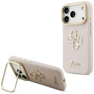 Zdjęcie produktu dla Etui Guess Grained Big 4G MagSafe do iPhone 17 Pro różowy