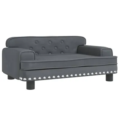 Immagine prodotto di Divano per Bambini Grigio Scuro 70x45x30 cm in Velluto