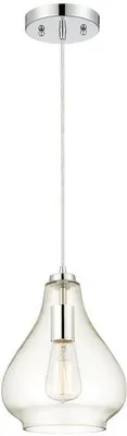 Produktbild von Pendelleuchte Chrom / Klarglas für 1 Lichtquelle