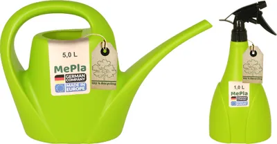 Produktbild von MePla - Set - Gießkanne 5,0l Indoor + Sprüher 1,0l - lemongrün