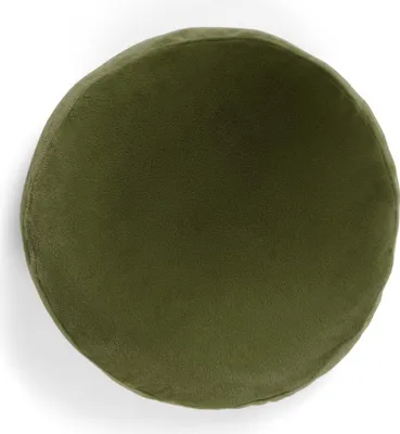 Produktbild von Essenza Kunstfell Zierkissen Mads Furry Farbe Moss Größe 45 cm round