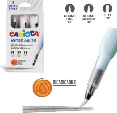 Produktbild von Carioca nachfüllbare Wasserbürsten - 3 Stück