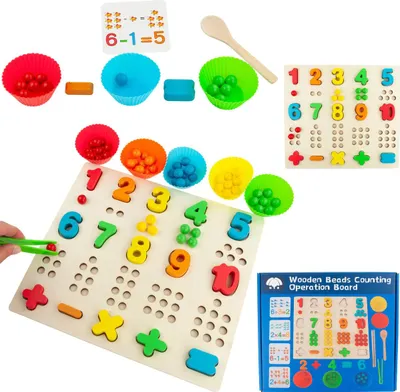 Zdjęcie produktu dla Tg67012 Drewniana Układanka Montessori Matematyczna Nauka