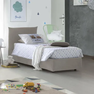 Image de Azeglio - Lit Simple, Beige, Matelas Inclus  Italy