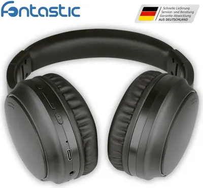 Produktbild von Tonic On-Ear Kopfhörer, Drahtlos, ANC, Extra Bass, Mikrofon, schwarz, bis zu 40 Std. Akku
