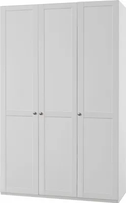 Produktbild von Kleiderschrank Newport Schlafzimmerschrank 135x65x236cm weiß 3-türig (18684)