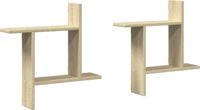 Obrázek produktu pro vidaXL Nástěnné police 2 ks Sonoma dub 50x12x50 cm materiál na bázi dřeva