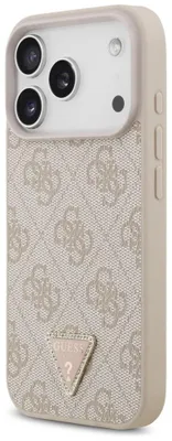Produktbild von Handyhülle für iPhone 18 Pro / 17 Pro, Guess 4G Triangle Logo mit MagSafe, Rosa