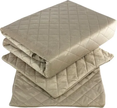 Produktbild von Tagesdecke Steppdecke Bettüberwurf Zweiseitige Samt Velvet Amarante Beige 010 180x220+2x 40x40
