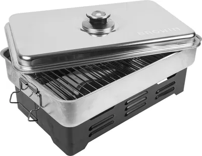 Produktbild von Tischräucherofen mit Thermometer Tisch Räucherofen Edelstahl Räuchergrill BROWIN
