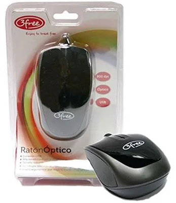 Productafbeelding van 3 gratis MCN301 – Optische muis, USB, zwart