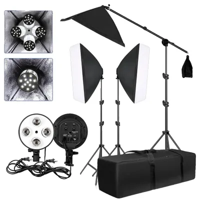 Productafbeelding van Softbox-verlichtingsset, verstelbare hoek, vier lampenhouder, SH-RGX-02-64