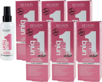 Produktbild von Revlon Uniq One Lotus Flower 6 x 150 ml Hair Treatment Haarpflege Set