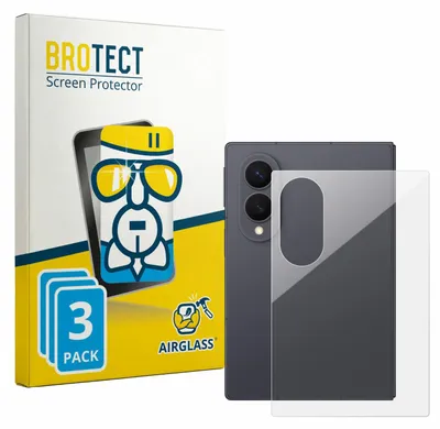 Produktbild von 3x BROTECT Schutzglas für Samsung Galaxy Z Fold 8 (Rückseite) Schutzfolie Panzer Folie Glas Display Schutz klar