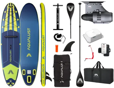 Produktbild von AQUALUST 10.6 SUP BOARD 320 cm Set mit Aqua Marina BlueDrive S Motor bis 150 kg