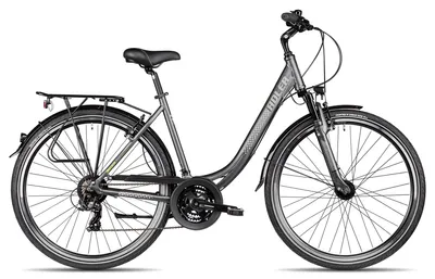 Produktbild von Adler Verona Wave vielseitiges Trekkingbike mit Tiefeinstieg & Straßenausstattung 28 Zoll Schwarz 45 cm