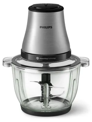 Produktbild von Philips elektrischer Zerkleinerer 3000 Series, 2 l, 450 W, Edelstahl (HR1503/00)