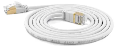 Immagine prodotto di Wantec 7115 Wantec Patchkabel SSTP CAT7 Ste. CAT6a d=4mm 0,25m weiß