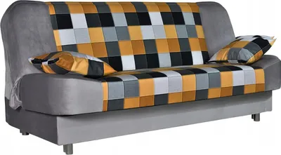Produktbild von Family Meble Couch Sara Print Duo Schlafsofa Schlafcouch mit Bettkasten Freistehendes Lounge Sofa zum Entspannen Für Wohnzimmer Wartezimmer (M128/R26)