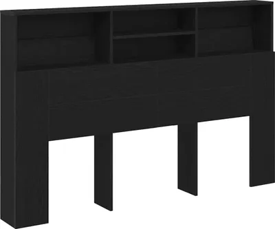 Immagine prodotto di vidaXL Mobile testiera look rovere nero 160 x 19 x 103,5 cm