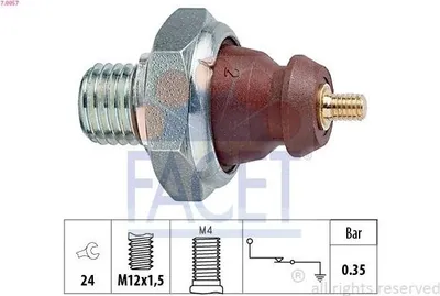 Produktbild von FACET 7.0057 Öldruckschalter Öldrucksensor für BMW 3 Limousine (E30) 5 Limousine (E28)