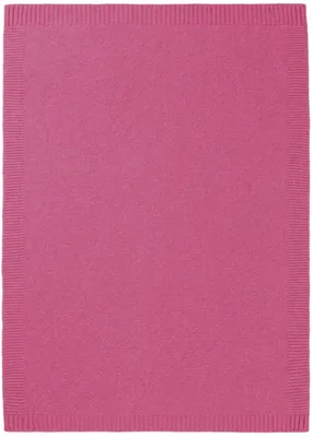 Produktbild von Biederlack Plaid mit Patentrand Lovely & Sweet Farbe Wool Knit pink Größe 75 x 100