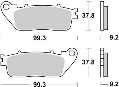 Produktbild von sbs Bremsbeläge Satz Hinten 862LS