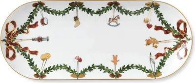 Zdjęcie produktu dla Talerz owalny Star Fluted Christmas, 39 cm - Royal Copenhagen