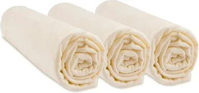 Produktbild von Famanu Babybettlaken Set aus 100% Baumwolle - 3 Stück, 60 x 120 cm