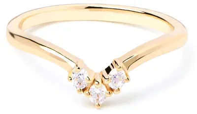 Produktbild von PD Paola Mini-Crown Goldring 925 Sterling Silber