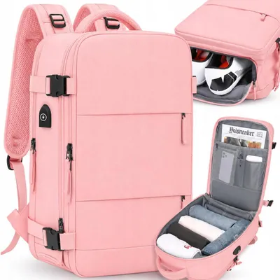 Produktbild von Bakalu Handgepäck Rucksack für Flugzeug 40x30x20 USB