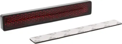 Produktbild von Roter Universal-Sicherheitsreflektor 102 x 15 mm, E- und selbstklebend
